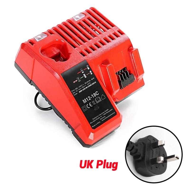 Professional M12-18C Li-ion Battery Charger for Milwaukee 12 V 14.4V 18V C1418C 48-11-1815/1828/1840 M18 M14 M12 Lithium Battery