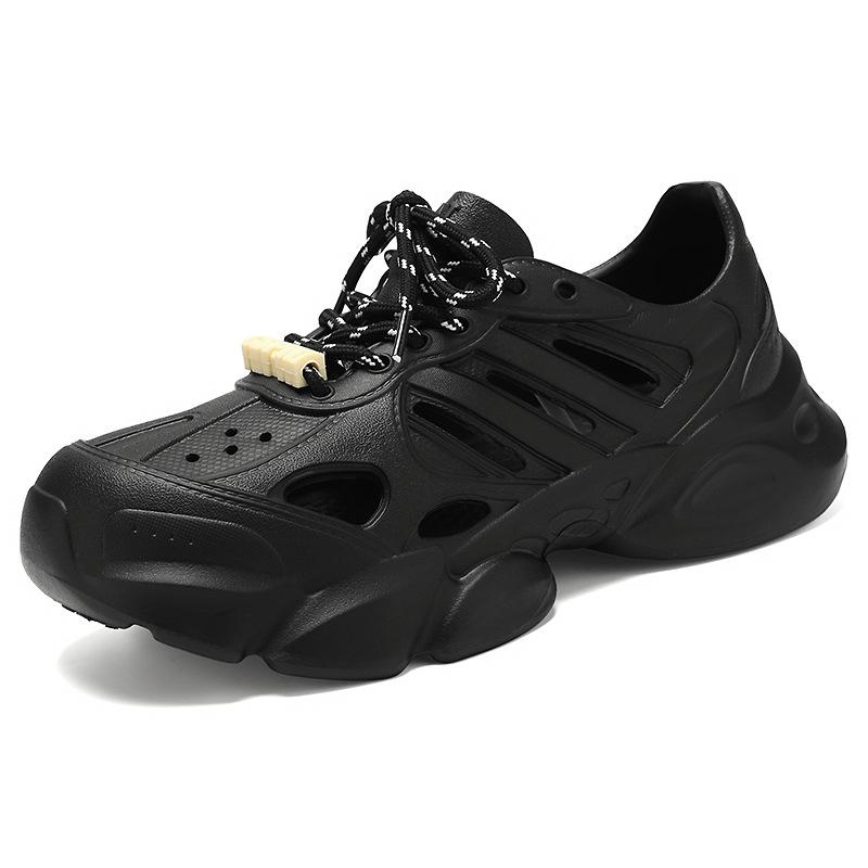 Men's Sandals Hollow Breathable Single Shoes Do Not Stink Foot Hole Shoes Summer New Shoes Men's Fashion Versatile Casual Shoes