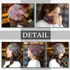 CHROME CRANE Paisley Print Summer Knit Neck Warmer CB064 Women's 3-Way Hat, (01.Red)