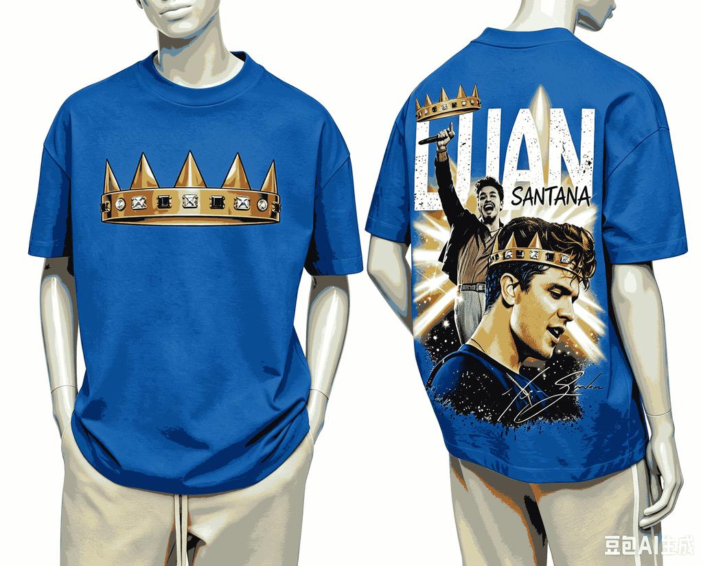 Luan Santana Per Regalo Fan Maglietta Unisex Unisex Harajuku Oversize Unisex Manica Corta Streetwear Alta Qualità Coppie Comoda