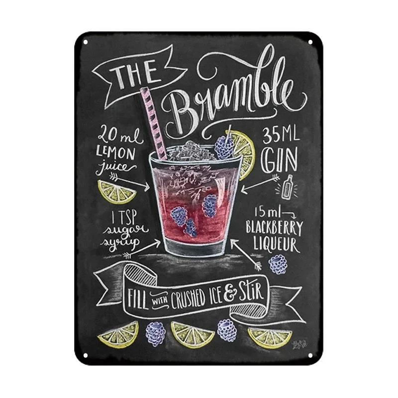 Summer Time BEER Retro Metal Tin Signs Decor Mojito Cocktail Plaque Vintage Posters Bar Pub Art Stickers Wall Decor