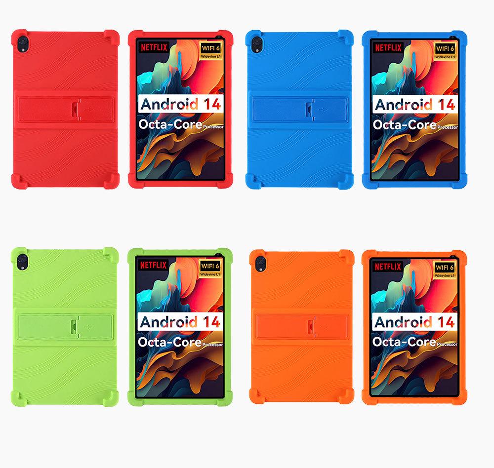 URAO C107 10.1" Tablet Case - Full Coverage Anti-Drop Silicone Stand with Edge-Wrapped Rubber Shell