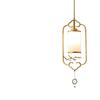 All-Copper Enamel Pendant Light - New Chinese Luxury for Dining, Bar, Aisle, Bedroom, or Tea Room.