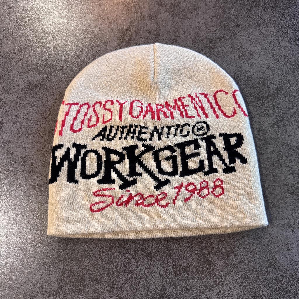 Printed Fashionable Letter Neutral Casual Warm Knitted Hat For Autumn And Winter