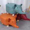 Solid Wood & Fabric Animal Stools: Elephant Unicorn Plush for Kids and Gifts