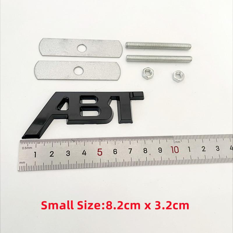 3D Metal ABT Logo Grill Emblem Car Trunk Badge For Hot VW Golf 5 T6 S5 C8 Q8 RS6 SQ5 Q5 Q7 RS4 A3 8V A6 ABT Sticker Accessories