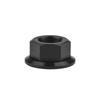 SenyEr Titanium Nuts M5/M6/M8/M10/M12/M14/M16 Flange Nuts Bolt Caps for Motorcycles Bicycles Bikes (Black, M5)