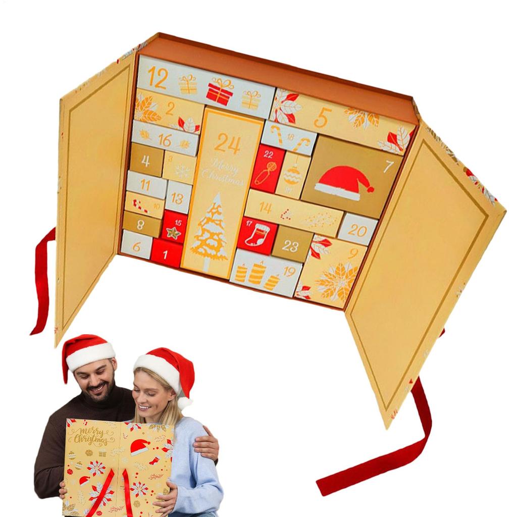 Julnedräkningslåda 24 Fack Vuxna Skapa Din Egen Adventskalender Tom Adventskartonglådor