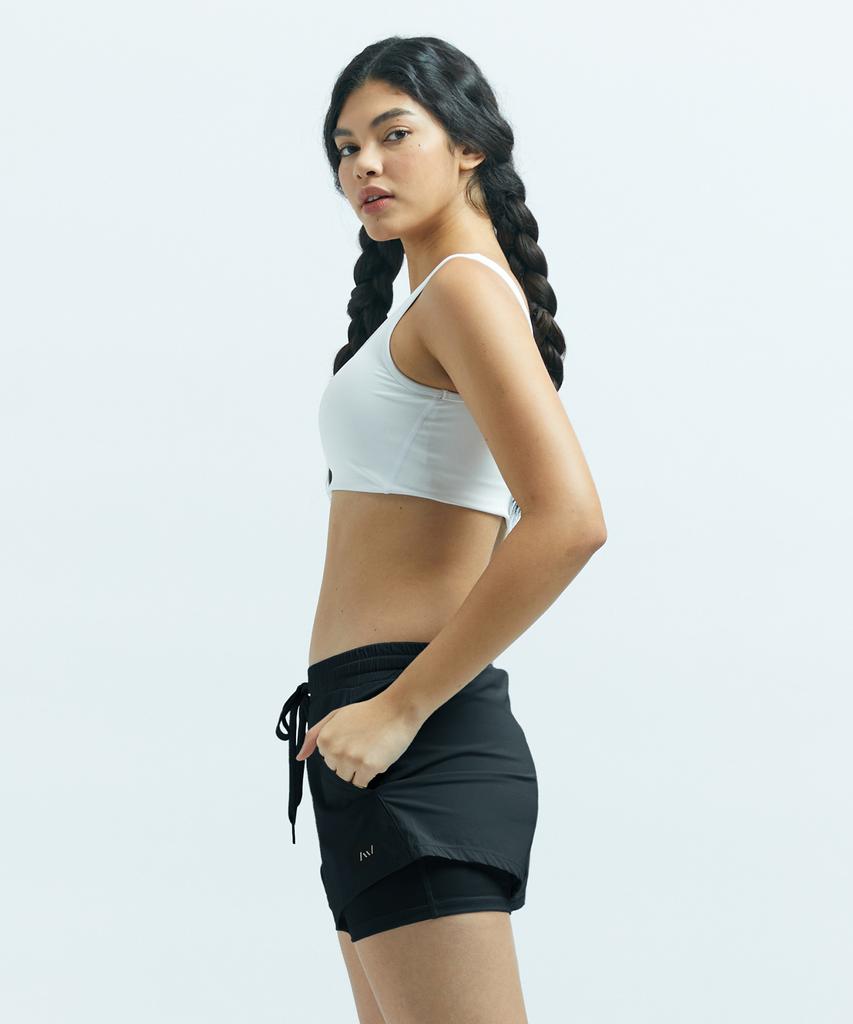 Leijibi Freemove Running Essentials Women'S 3/4 Leggings Shorts Black