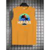 Spring And Summer Tank Tops Featuring American Fashion Style, Print for Young Men, Perfect for