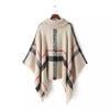 6 Colors Autumn Outstreet Warm Out Street Loose Knitwear With Tassels Knitted Poncho Cloak Casual Bat Sleeves Striped Pullovers