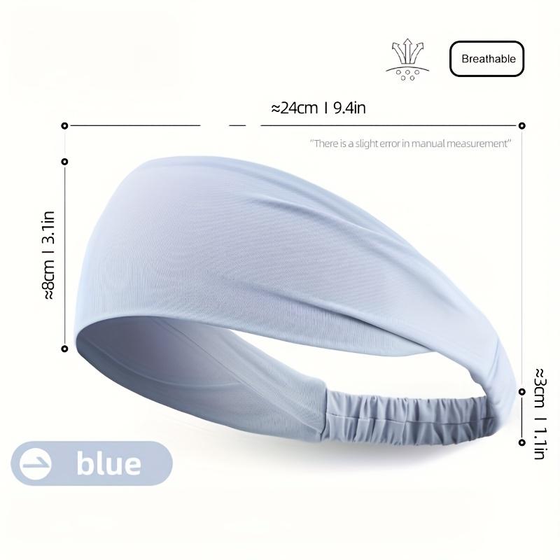 [Sweat-Wicking Headband] 1-Pack Non-Slip Sweat-Wicking Sports Headband | Breathable Moisture-Wicking Elastic Hair Band for Running, Yoga, Cycling