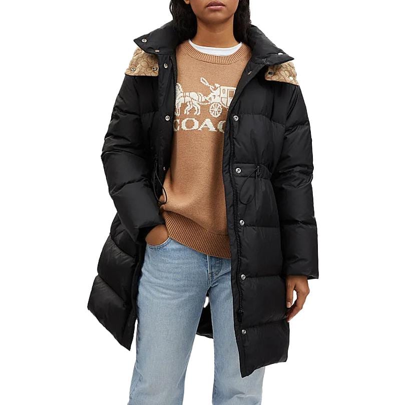 Coach FW23 Down Jacket Women's Black CL273-BLK