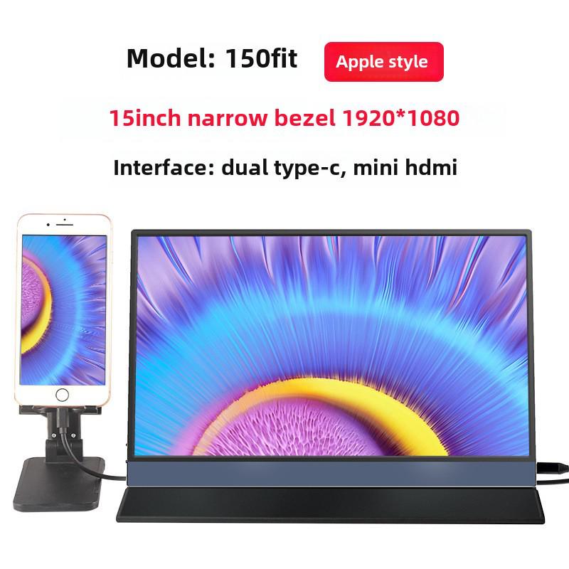 15.6-Inch HD Portable Type-C Display for Phone and Laptop Screen Extension