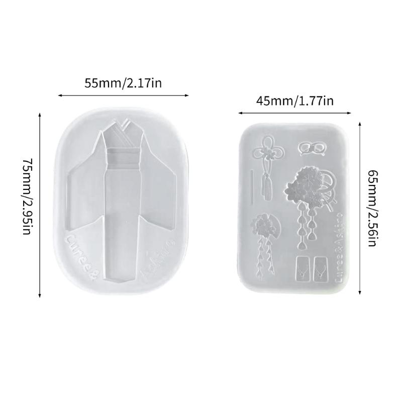 Flexible Kimono Shaped Silicone Mould Crafting Tool For Epoxy Resin Projects Beginners Jewelry Making Supplies