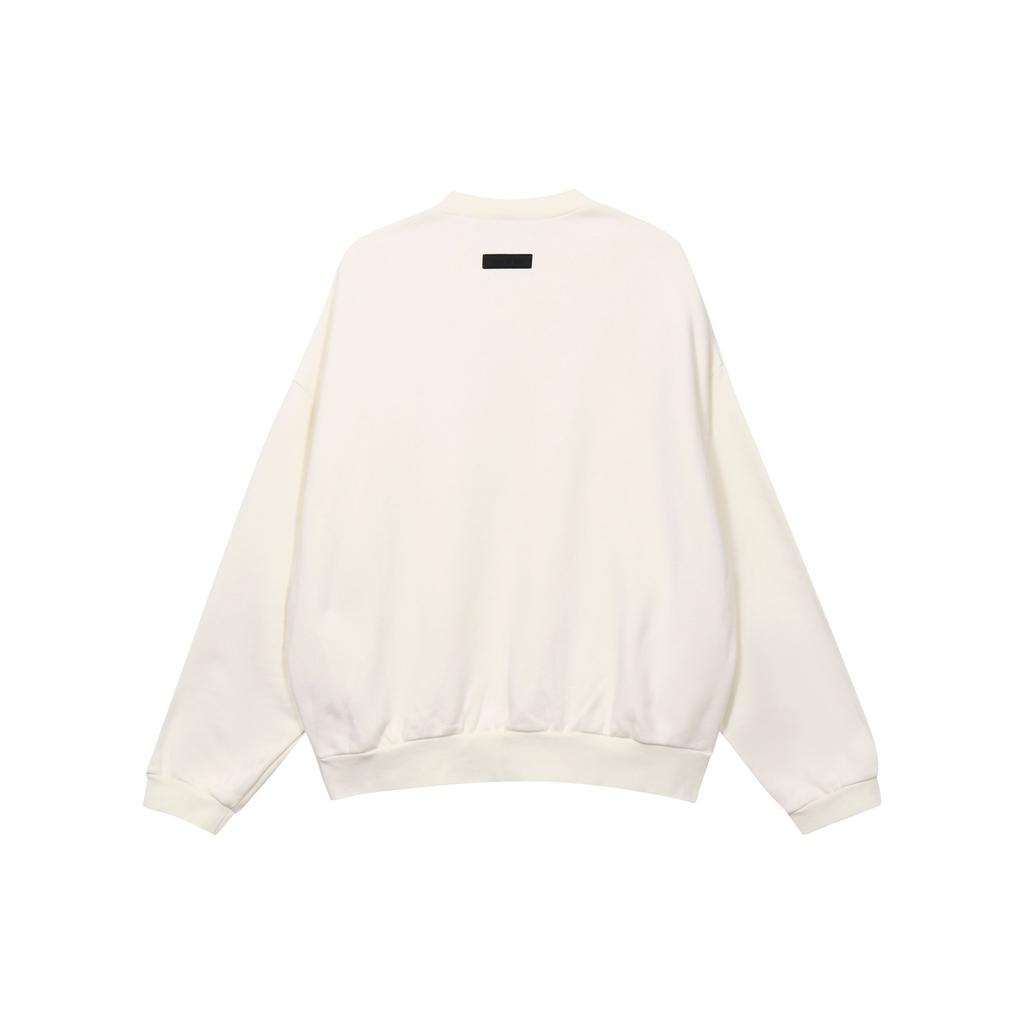 Fear of God Essentials Rundhals-Sweatshirt Cloud Dancer Herren Oberteile Creme 192BT232041F