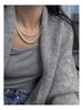Akoya Gray Pearl Double-Strand Choker with Figure-8 Clasp