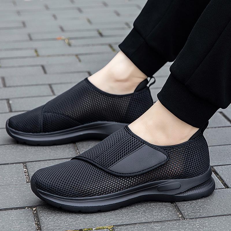 Adjustable Summer Shoes for Swollen Feet - Unisex Velcro Casual Footwear