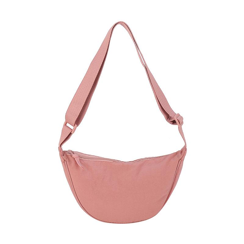 Borsa a tracolla da donna in nylon, borse a spalla piccole, portafogli vintage per ragazze, borse a mano, borsa leggera da spalla/ascella, borsa a mano a forma di raviolo