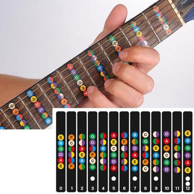 Guitar Fretboard Scale Sticker Easy To Apply Self-adhesive PVC Fretboard Sticker