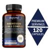 Complex Magnesium Capsules, 700mg Per Serving, a Blend of Various Magnesium Compounds, Adult Supplement, All-natural.