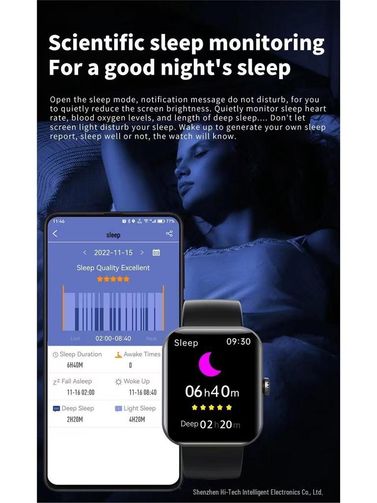 Cross-Border SM23 Smartwatch: Body Temp, Heart Rate & Blood Oxygen Monitor, Sleep Tracking, Pedometer, Sports Bracelet.