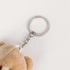 Cartoon Burlap Bear Keychain Pendant - Plush Doll Decoration for Student Bags