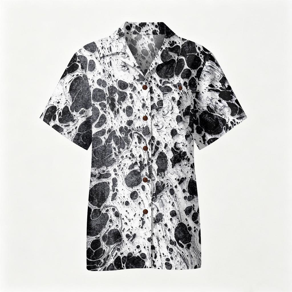 Men's Casual Short Sleeve Shirt Cotton Linen Blend Lightweight Breathable Button Down Collar Summer Top