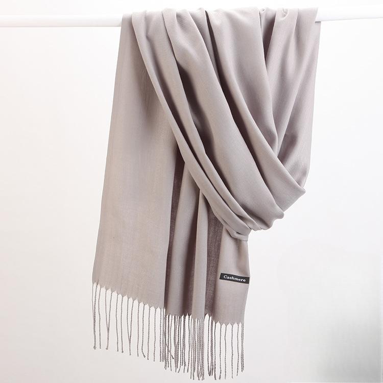 Fashion Tassels Women Scarf Shawls And Wraps Lady Designer Solid Female Hijab Stoles Long Pashmina Foulard Head Scarves