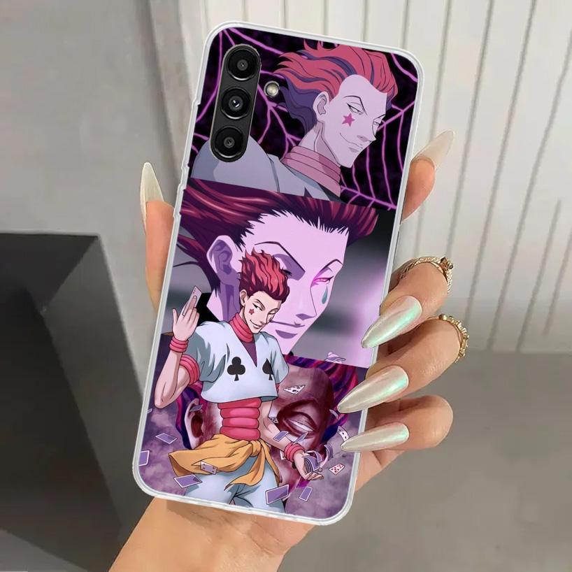 Custodia per telefono Hunter HXH Hisoka per Samsung Galaxy A17 A16 A37 A26 A36 A57 A56 A15 A25 A35 A55 A14 A24 A34 A54 A13 A23 A33 A53 Gala