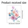 Romantic Flowers Wall Sticker For Bathroom Toilet Seats Fridge Cupboard Decal Children\'s Room Decoration Decorative Stickers