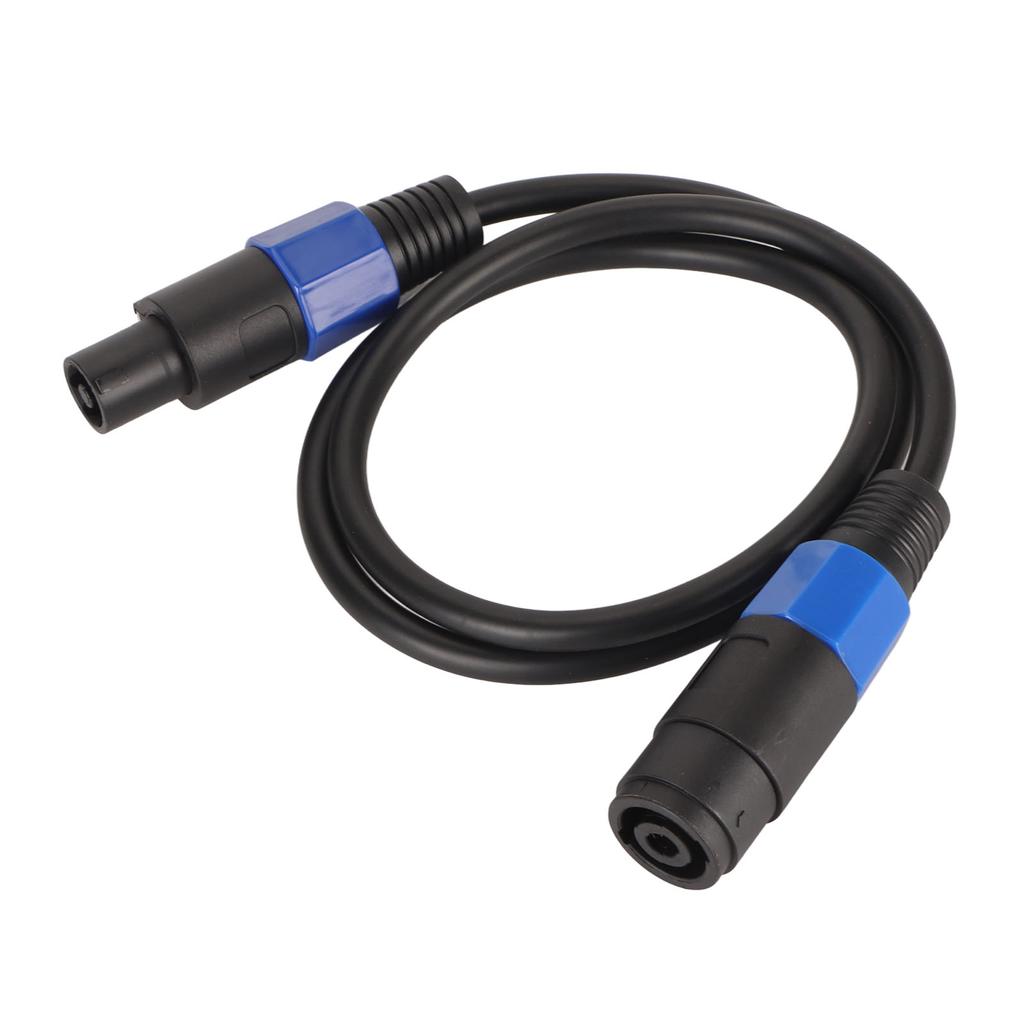 Professional Speaker Cable 3.3ft Long PVC Male Female Quick Twist Lock Amplifier Connection Cord for Amplifier Monitor