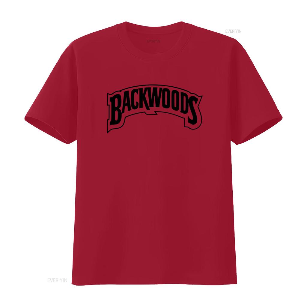 BACKWOODS T Shirt Vintage Washed Fashion Top For Everyday Wear Streetwear Graphic Stretched Casual Versatile Comfortable