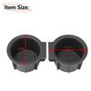1 Pair Front Center Console Cup Holder Rubber Insert For 2009-2014 Ford F-150