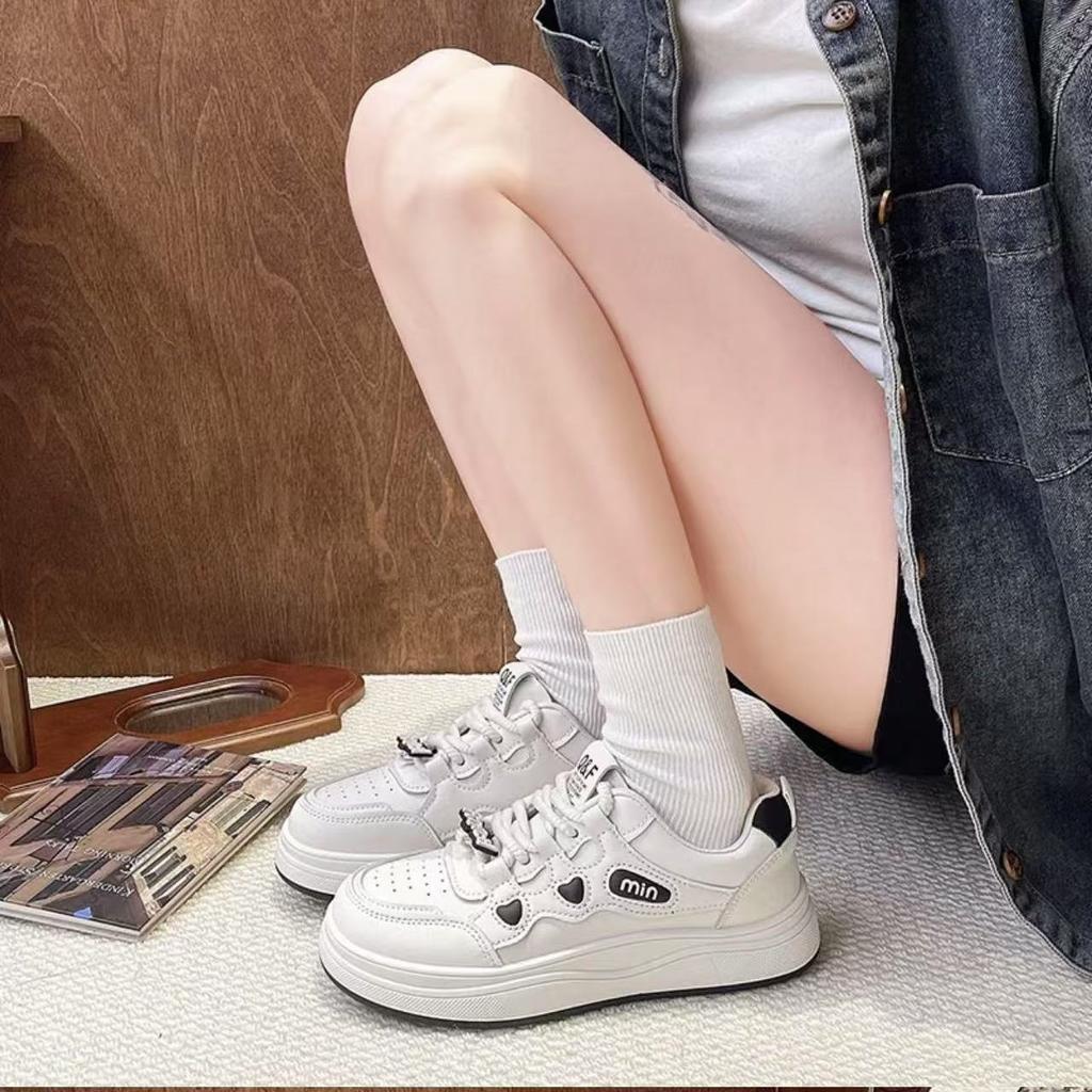 Shoes Popular Platform White Shoes 2025 Spring New Comfortable Casual Versatile Fashion Sports Board Shoes Women