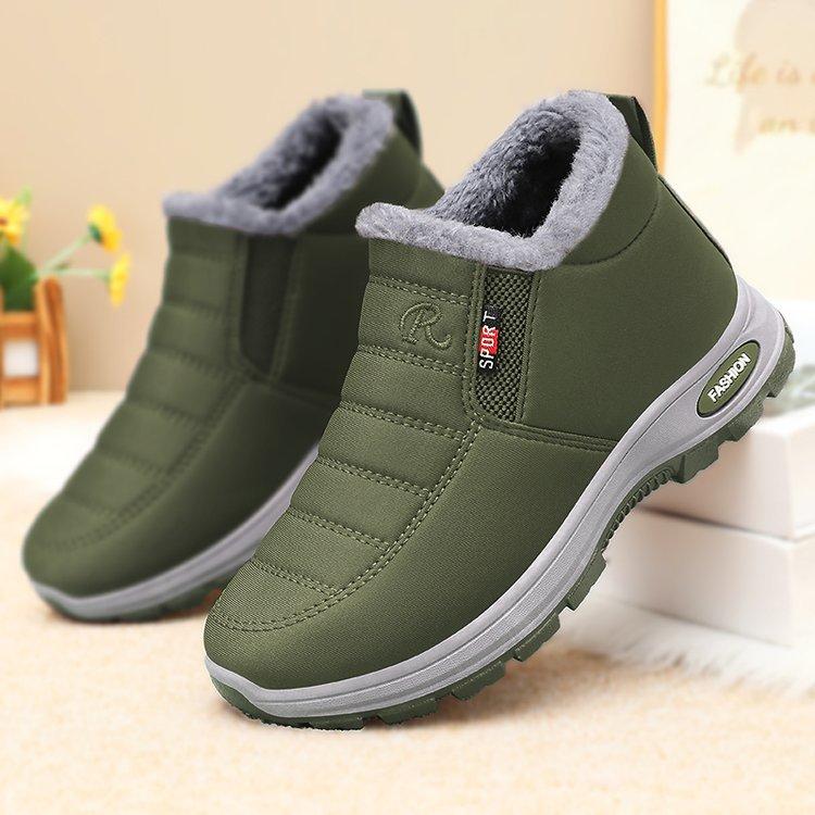 New Autumn and Winter Women Thick Warm Sports Shoes Non-slip Shock Absorption Lightweight High-top Sneakers