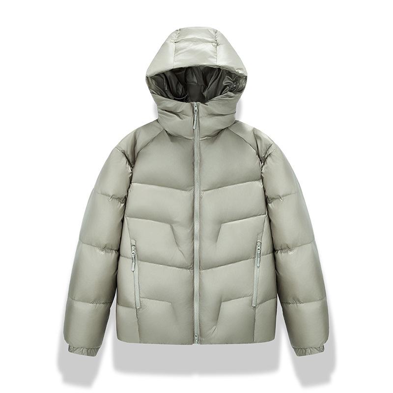 2025 Winter Hooded Trendy Down Jacket - Stylish Solid Color Loose Casual Coat