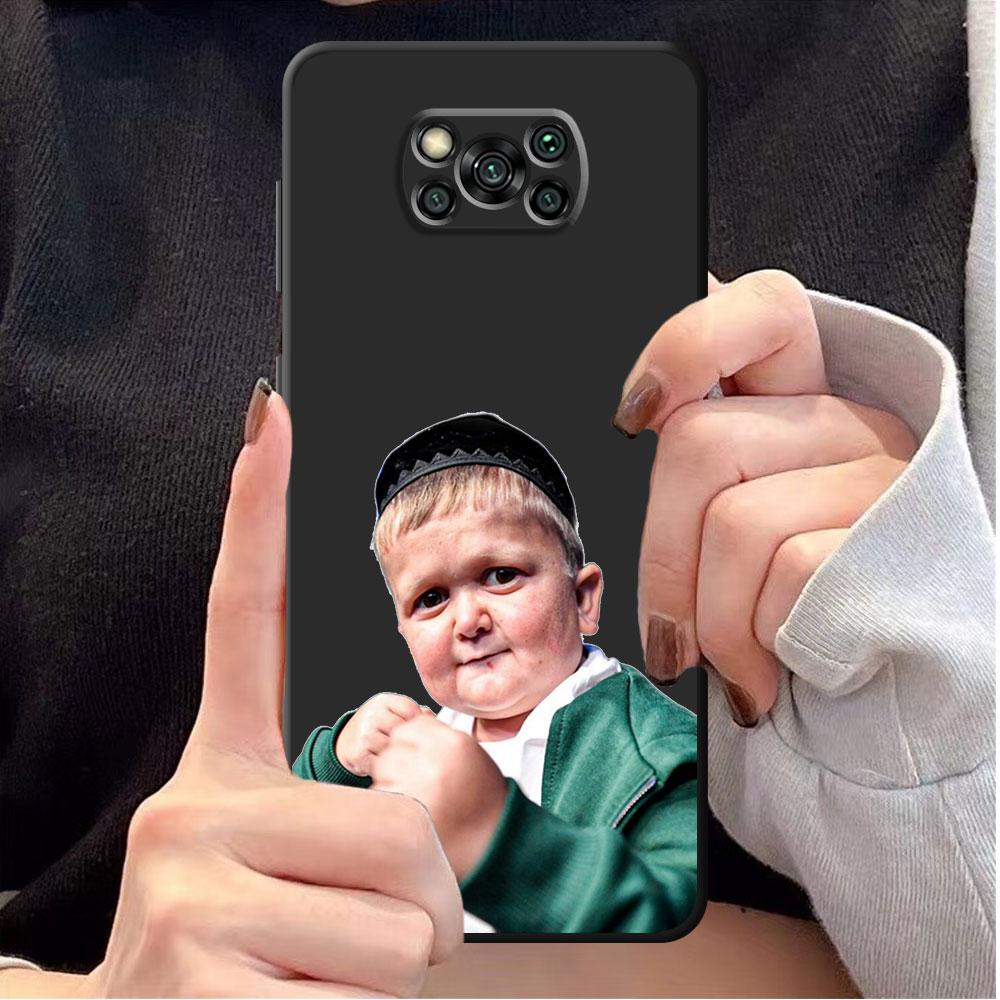 Etui na telefon dla Xiaomi Poco C40 M3 F4 F3 GT X4 F1 X3 NFC X3 Pro M4 5G X4 NFC M4 Pro Czarne Babaite Funny hasbulla Torba Pancerz