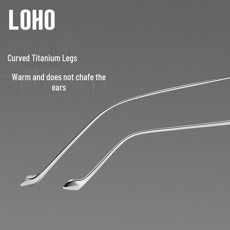 LOHO Ultra-light Titanium Anti-Blue Light Square Frame Glasses