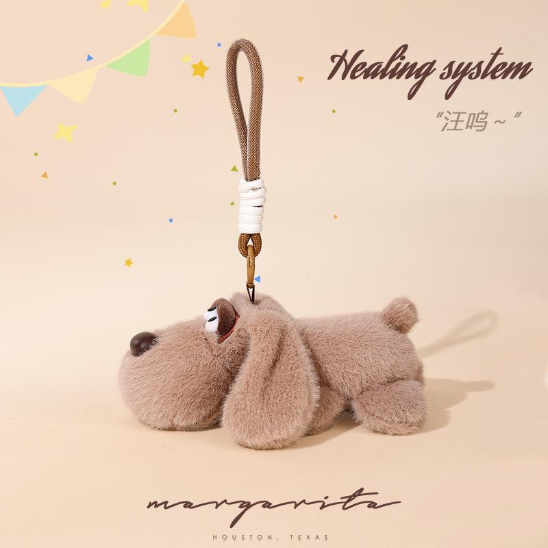 Dog Plush Pendant Creative Big Eyes Dog Schoolbag Toy Pendant Bag Doll Pendant