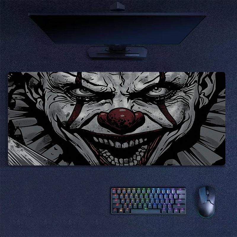 Pennywise Mouse Pad, Large Gaming Desk Mat, Non-slip XXL Mousepad for Laptop & Tablet, Mini PC Playmat with Stitched Edges