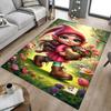 1PC Elf Flowers Extra Large Non Slip Floor Carpet, Office, Family, Studio   Large Area Rug Indoor Rugs, Bold Statement Piece