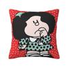 Custom Mafalda Kawaii Vintage Quino Comic Cartoon Mang Anime Throw Pillow for Living Room Luxury Cushion Cover Square Pillowcase