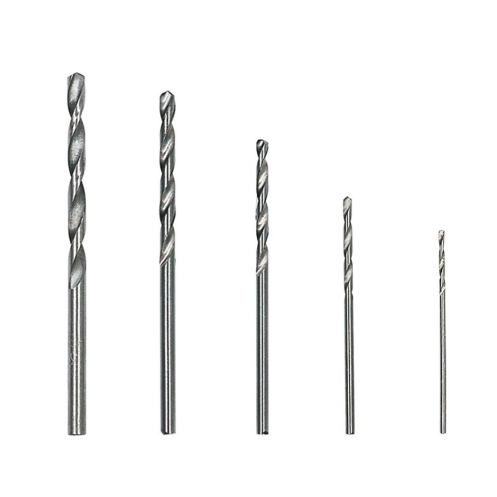50pc Titanium Plated Twist Drill Set 1-3mm Small Drill Bit Electric Drill Drilling Set DIY Woodworking Drilling and Opening Tool