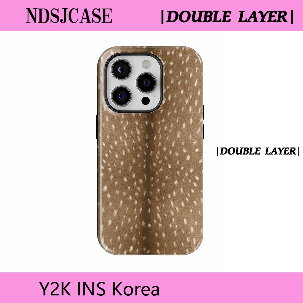 

Luxury Clmj SWAG Oh my deer Phone Case for iPhone 17 16e 16 15 14 13 12 11 Air Pro Max Plus Magnetic Double-layer Back Cover iPhone 13 ProMax