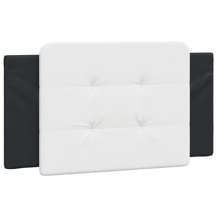 VidaXL Coussin de Tête de Lit, Oreiller Rembourré de Tête de Lit, Accessoire de Lit de Chambre à Coucher Intérieur, Noir et 374848