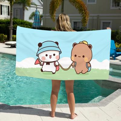 DUDU BUBU Kawaii Towel Pool Beach Towel Portable Quick Fast Dry Sand Outdoor Travel Swim Blanket Thin Mat Bath Towel