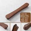 Japanese Minimalist Walnut Handle Solid Wood Cabinet and Wardrobe Drawer Handle