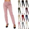 Modieuze Kleur Knoopzak Casual Werkbroek voor Dames