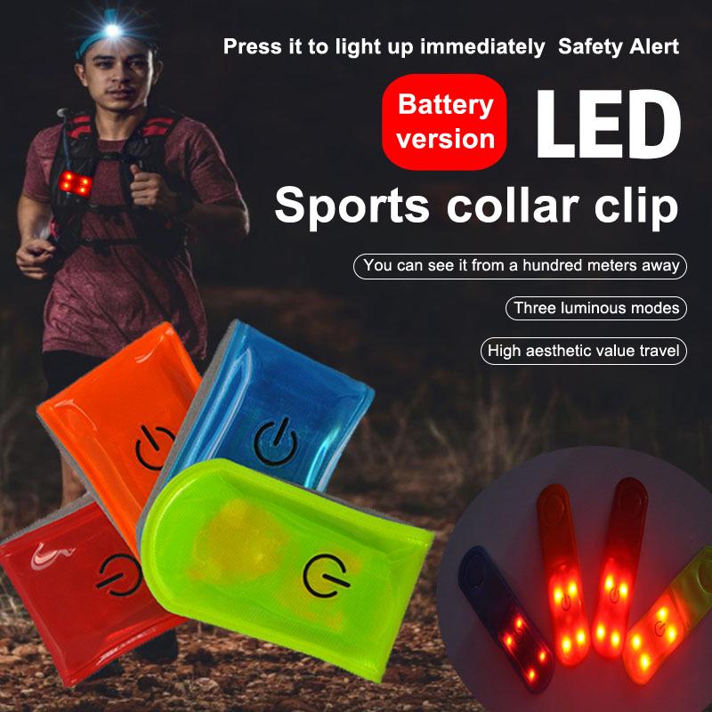 Magnetická klipová lampa Hands-free LED svítilna Bezpečnostní noční světlo pro kojení Chůzi Běh Nouzové Reflexní světelný pásek